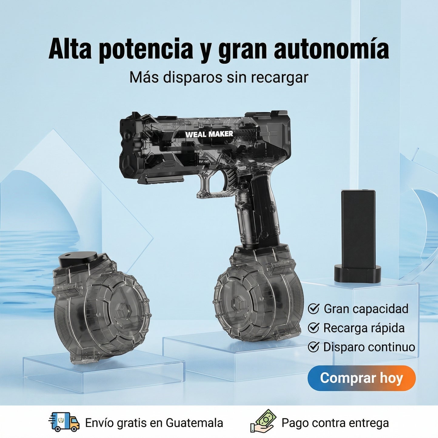 PISTOLA DE AGUA DE ALTA POTENCIA