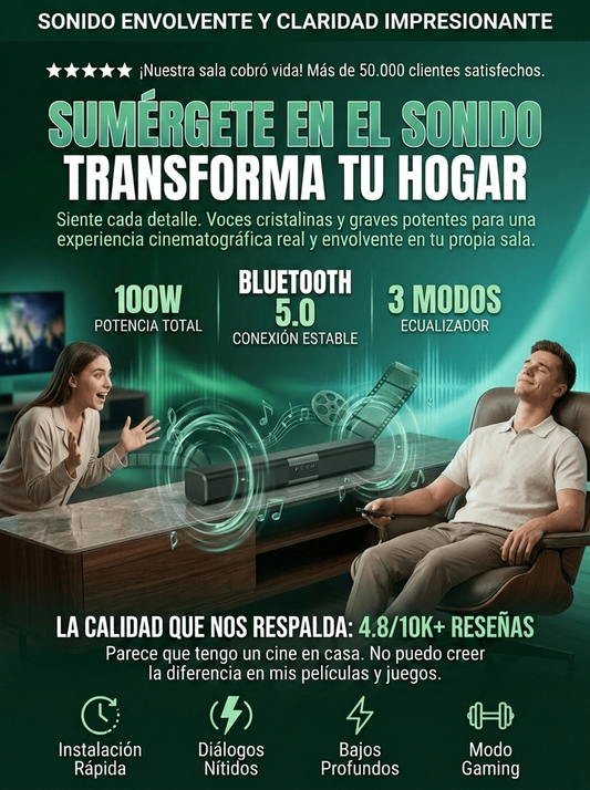 Barra de Sonido Doble XL