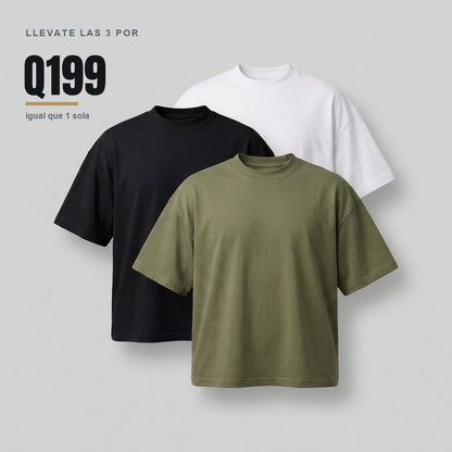 Pack de 3 oversize por Q199